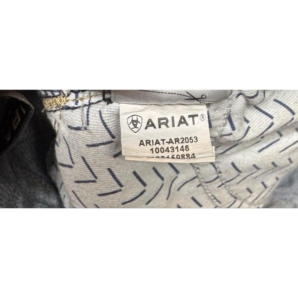 Ariat REAL Jeans Womens 27L Blue Medium Wash Perfect Rise Slim Bootcut Denim - Picture 12 of 12